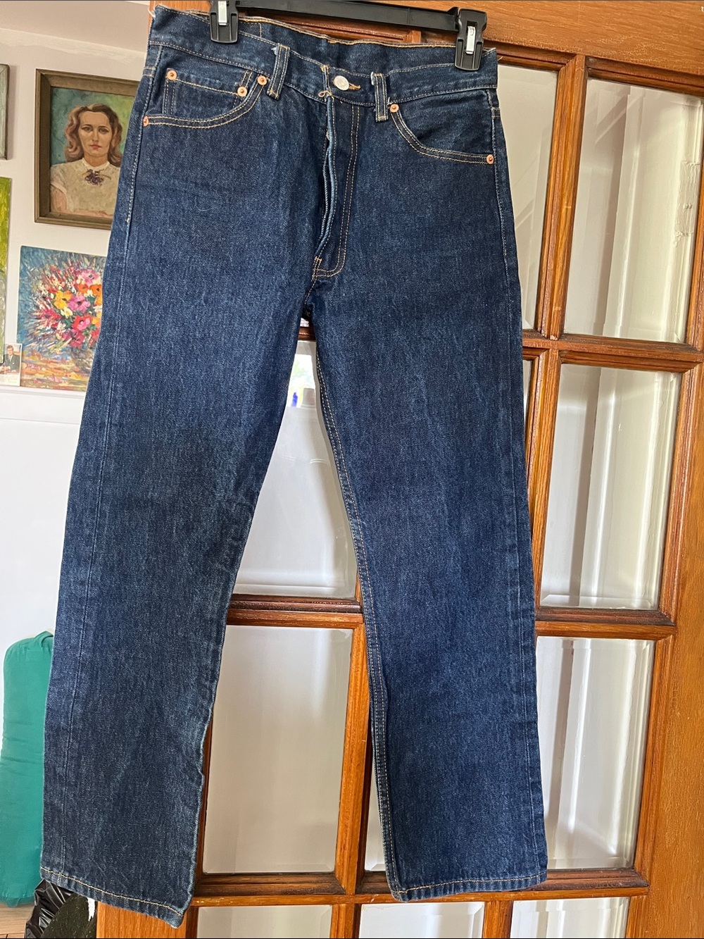 Perfect Levi's Dark Blue 501 classic 90s Straight-Leg Women's Jeans